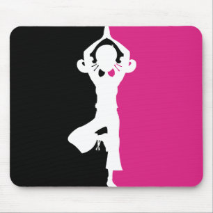 Tapis De Souris Silhouette Mousepad de yoga