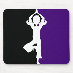 Tapis De Souris Silhouette Mousepad de yoga