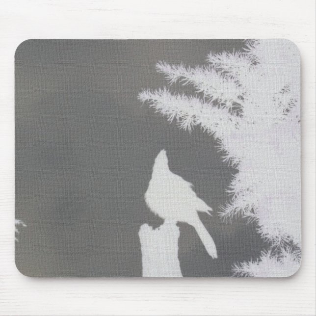 Tapis De Souris Silhouette Mousepad du geai de Steller (Devant)