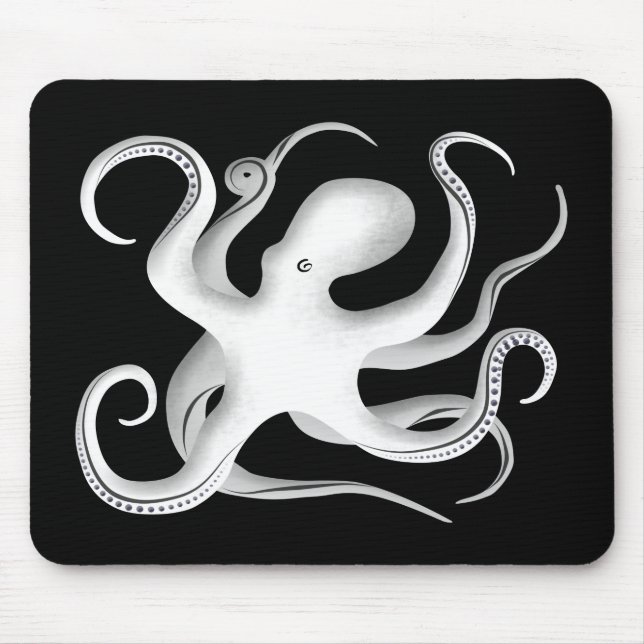 Tapis De Souris Silhouette octopus (Devant)