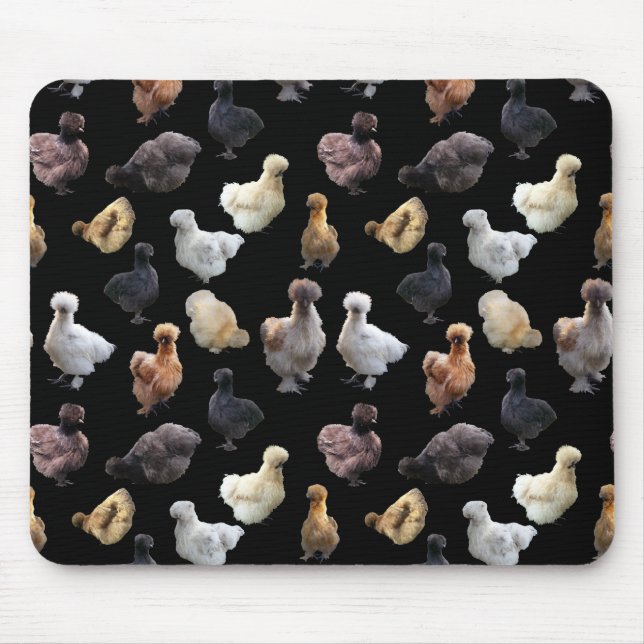 Tapis De Souris Silkie Bantam Chickens (Devant)