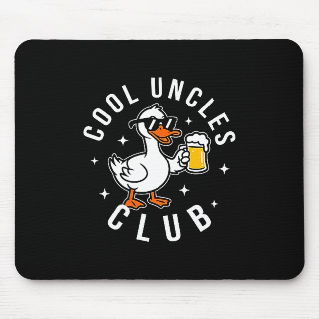 Tapis De Souris Silly Uncle Goose Cool Uncles Club Shirt Men Uncle (Devant)
