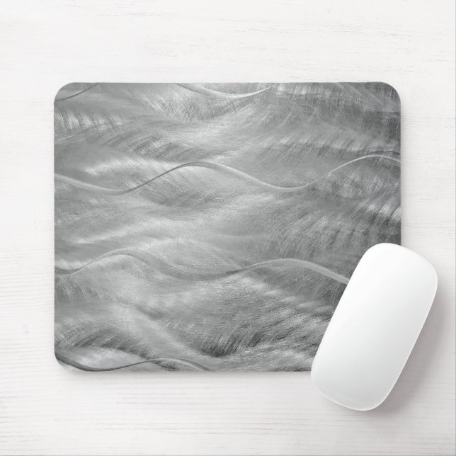 Tapis De Souris Silver Metal Abstract (Avec souris)