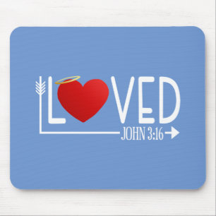 Tapis De Souris Simple amour Bible Verse Valentine Mousepad