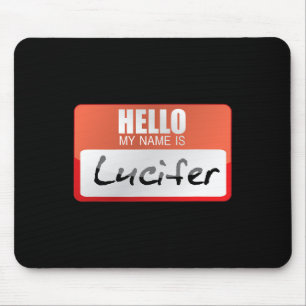 Tapis De Souris Simple Costume Halloween Diable Adoration Mon Nom 