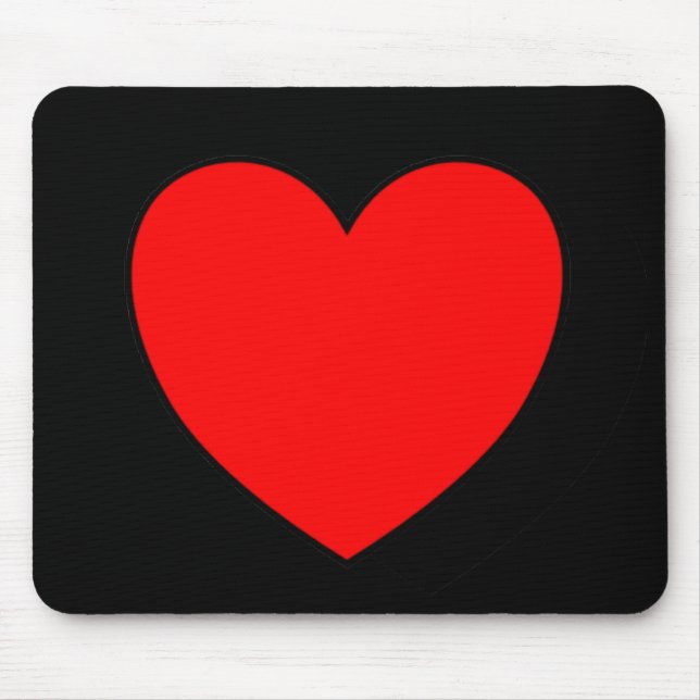 Tapis de souris simple de coeur (Devant)