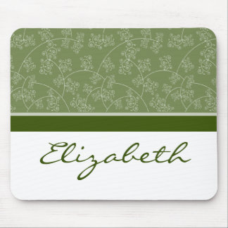 Tapis De Souris Simple élégante créatrice Cuisinière Fern Green Mo