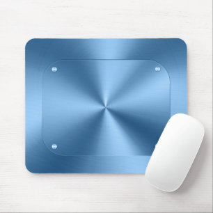 Tapis De Souris Simple et moderne bleu minimaliste chic