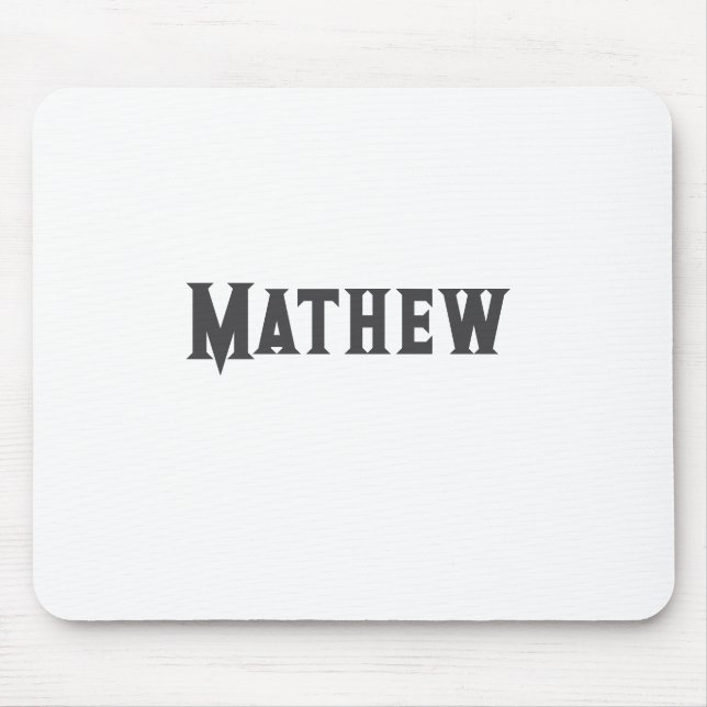 Tapis De Souris simple lettre initiale monogramme ajouter votre no (Devant)