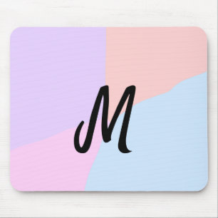 Tapis De Souris simple logo monogramme minimal personnalisé
