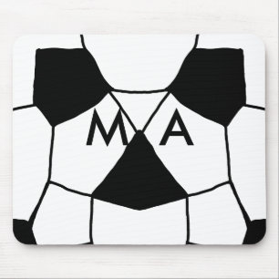 Tapis De Souris Simple monogramme ajouter votre nom lettre man min
