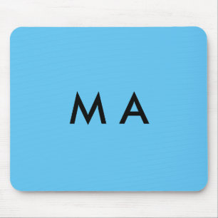 Tapis De Souris Simple monogramme ajouter votre nom lettre man min