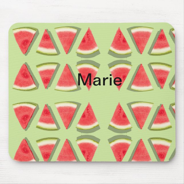 Tapis De Souris Simple pink watermelon add name minimum custom th (Devant)