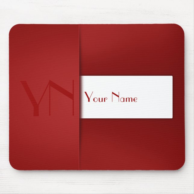Tapis De Souris Simple Red Monogram (Devant)