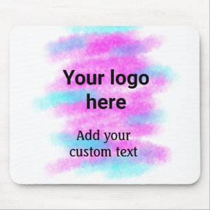 Tapis De Souris Simple rouge pi aquarelle ajoutez votre logo texte