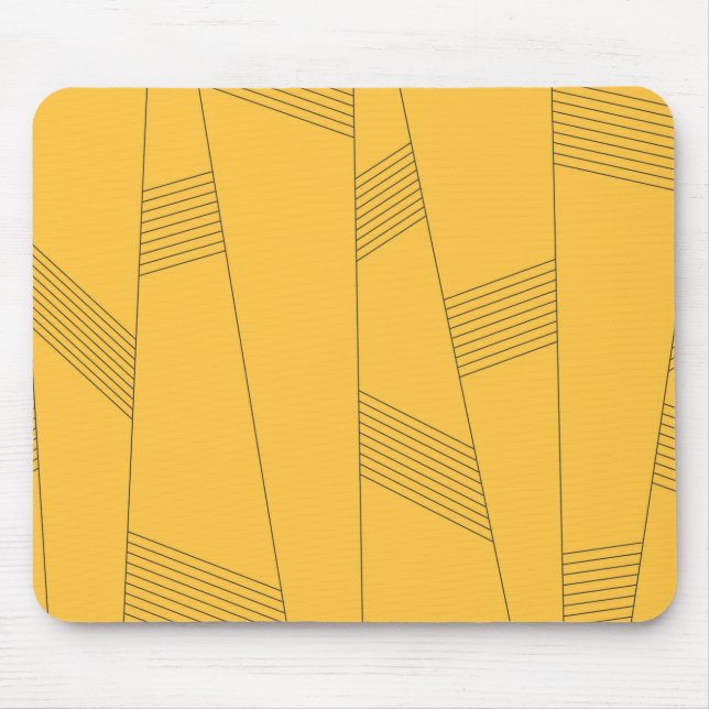 Tapis De Souris Simple, yellow, modern abstract graphic design (Devant)