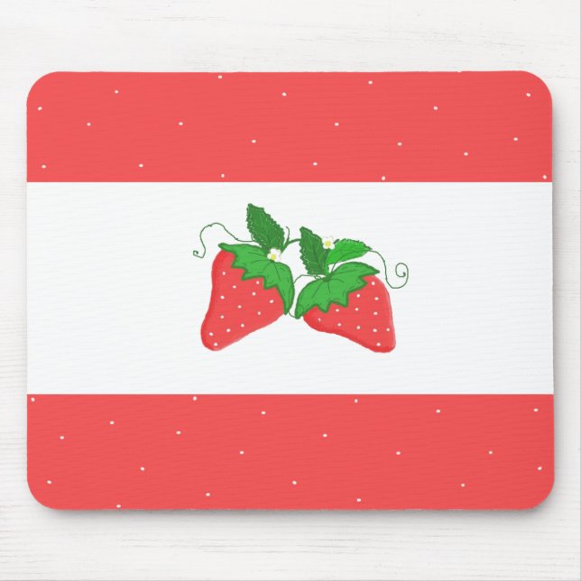 Tapis De Souris Simplement des fraises (Devant)
