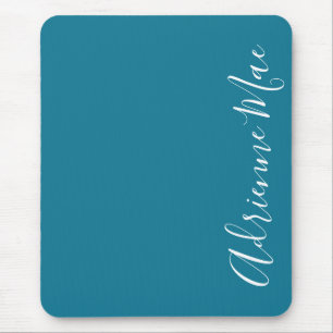 Tapis De Souris Simplement Elegant Turquoise bleu Personnalisé
