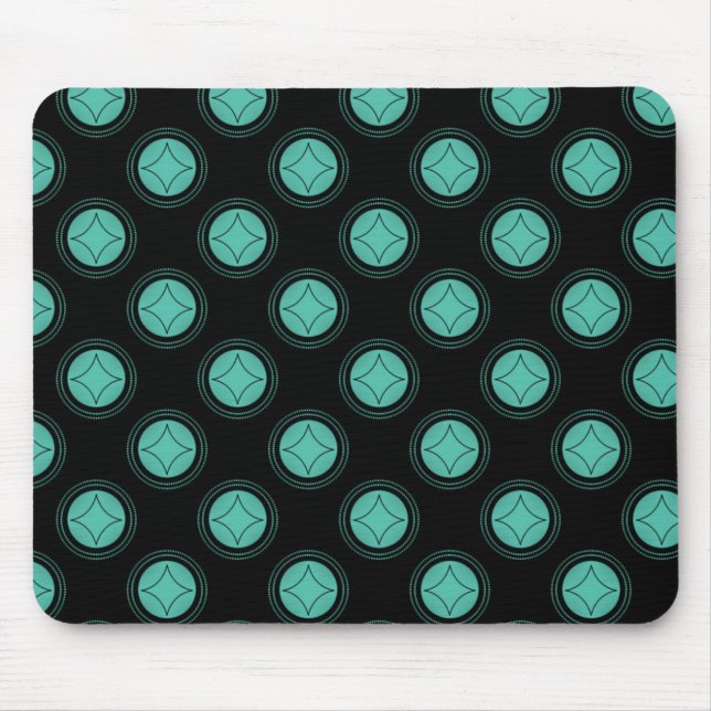 Tapis De Souris Simplement Riveting Mousepad, Turquoise (Devant)