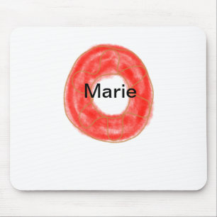 Tapis De Souris Simples beignets colorés ajouter nom minimum perso