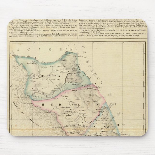 Tapis De Souris Sinaloa, Mexique (Devant)
