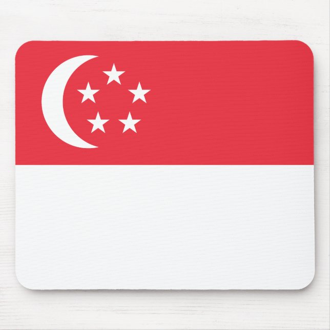 Tapis De Souris Singapore Flag (Devant)