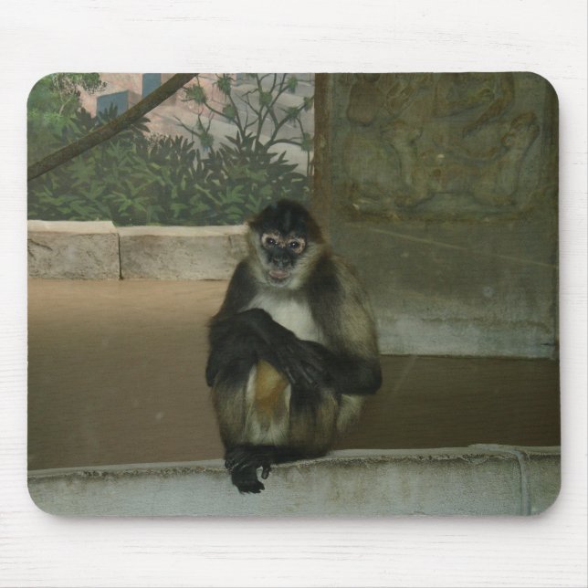 Tapis De Souris Singe assis joliment (Devant)
