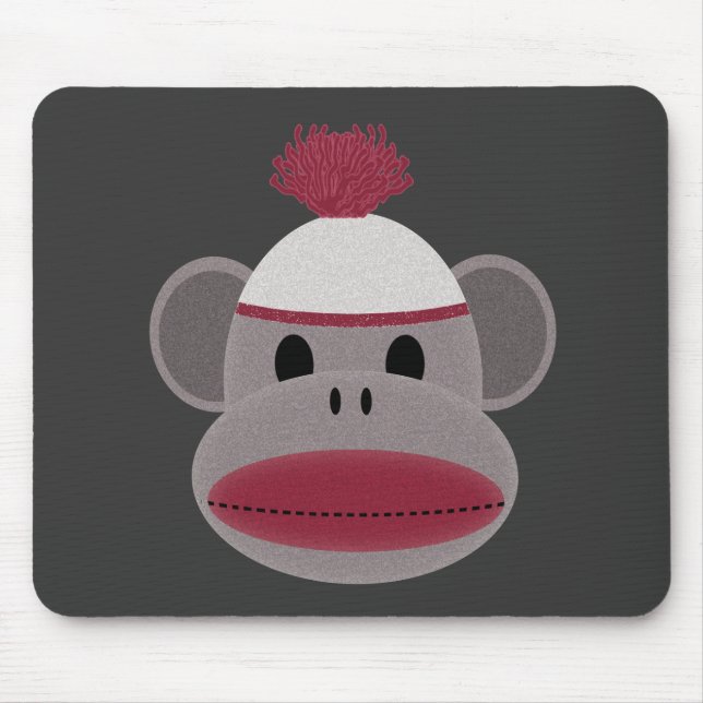 Tapis De Souris Singe de chaussette (Devant)