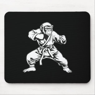 Tapis De Souris Singe de karaté Taekwondo Kickboxing Mma Judo sing