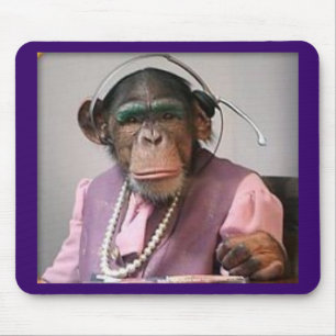 Tapis De Souris singe de téléphone