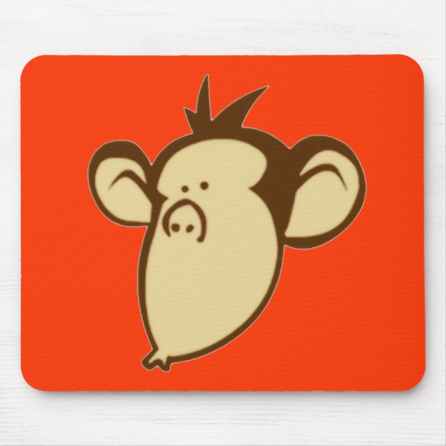 Tapis De Souris Singe insolent Mousepad (Devant)