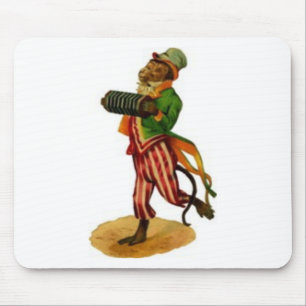 Tapis De Souris Singe jouant l'Accordian