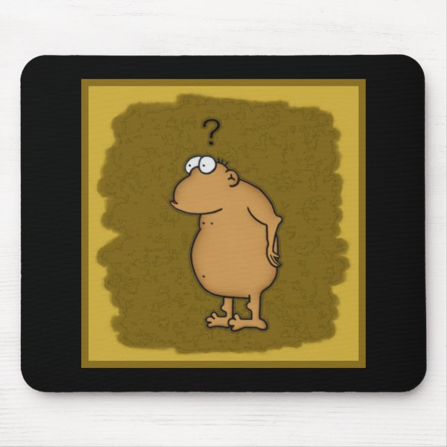 Tapis De Souris Singe Mousepad de bande dessinée (Devant)