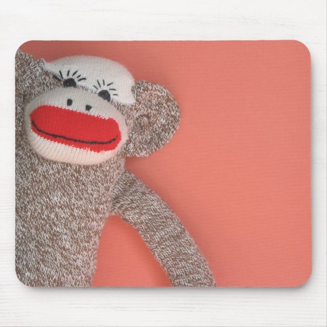 Tapis De Souris Singe Mousepad de chaussette (Devant)