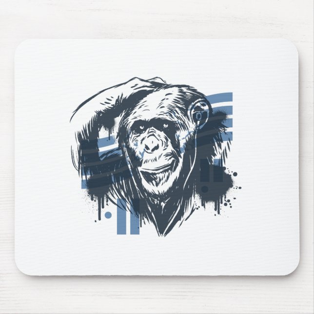 Tapis De Souris Singe pénitencier du chimpanzé (Devant)