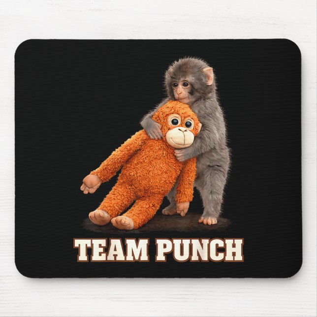 Tapis De Souris Singes adorables frappent bébé graphique équipe fr (Devant)