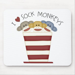 Tapis De Souris Singes de chaussette