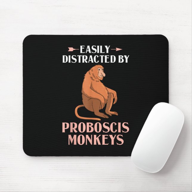 Tapis De Souris Singes Nasiques Drôles Singes au Long Nez (Avec souris)