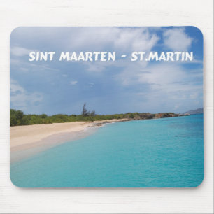 Tapis De Souris Sint Maarten - Scène de la plage St Martin