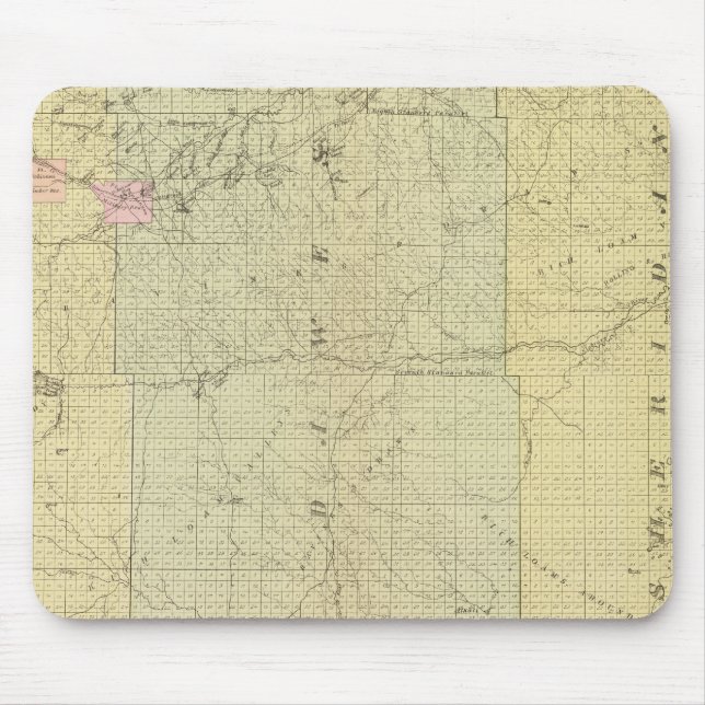 Tapis De Souris Sioux, Dawes et comté de Sheridan, Nebraska (Devant)