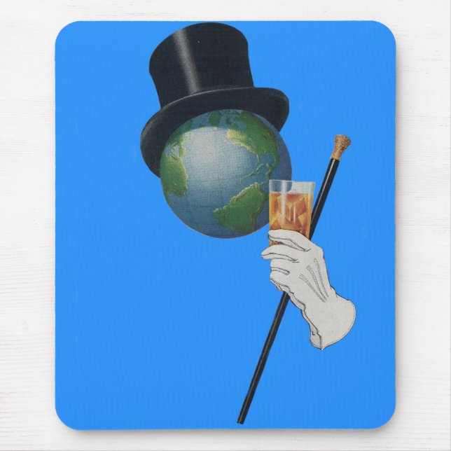 Tapis De Souris Sir Earth a un cocktail (Devant)