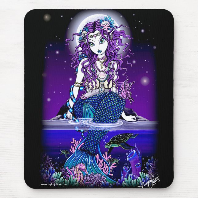 Tapis De Souris Sirène crépusculaire Mousepad de lune d'Uxia (Devant)
