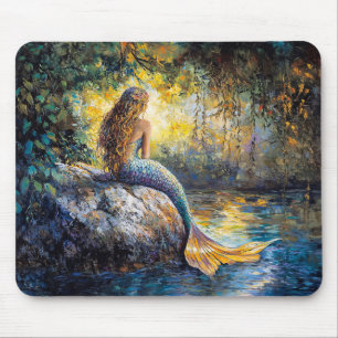Tapis De Souris Sirène dans la peinture Grotto