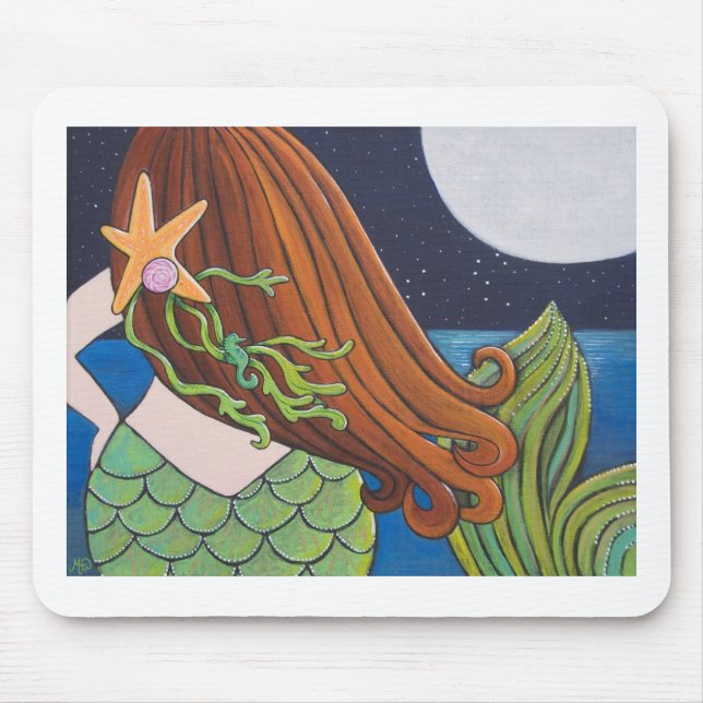 Tapis De Souris Sirène de lune (Devant)