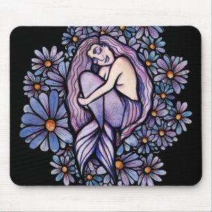 Tapis De Souris Sirène Dormir des marais pourpres