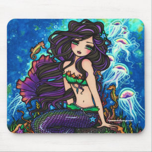 Tapis De Souris Sirène et méduses Mousepad de "Kathleen"