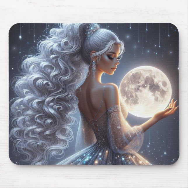 Tapis De Souris Sirène lune (Devant)