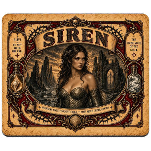Tapis De Souris Sirène, Monstre de Cirque Vintage