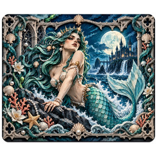Tapis De Souris Sirène, Monstre de découpe de papier