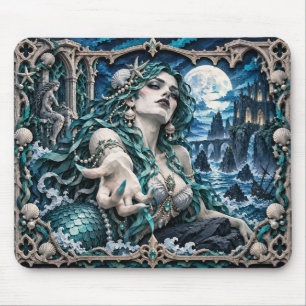 Tapis De Souris Sirène, Monstre de Papier Découpé